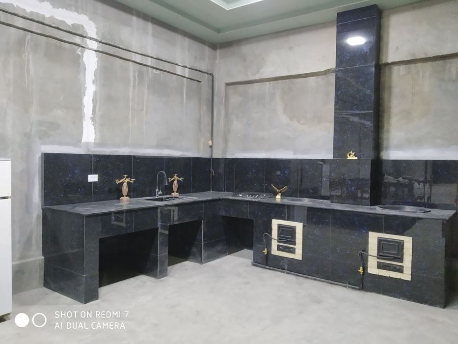 Летний кухня келамиз.Камин