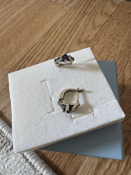 Күміс сырға 925 тастарымен