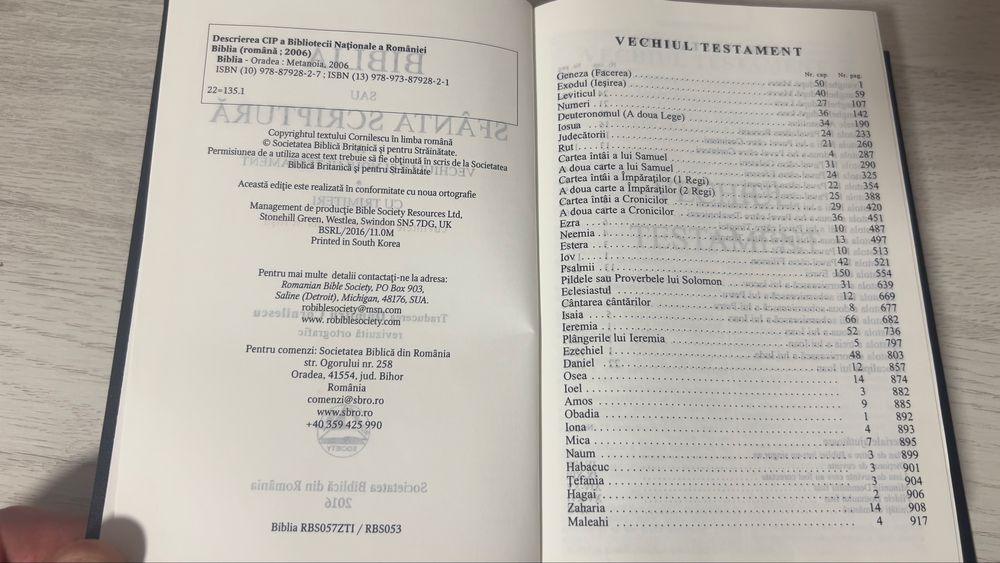 Biblia Ortodoxa si Cornilescu