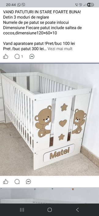 Vand patut bebelusi in stare foarte buna