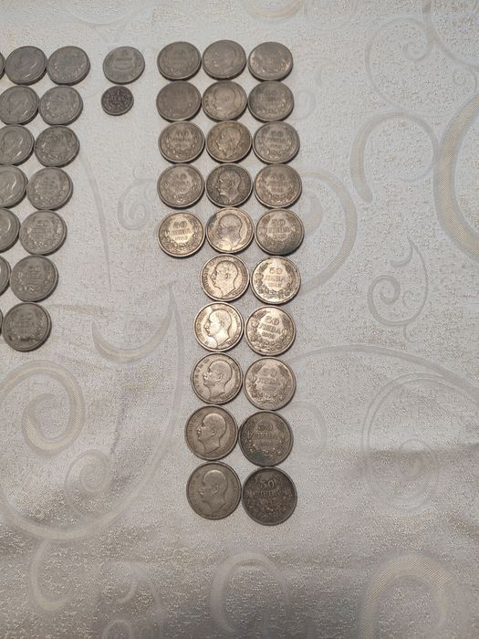Монети 50лв от 1940 и 1943г на цар Борис