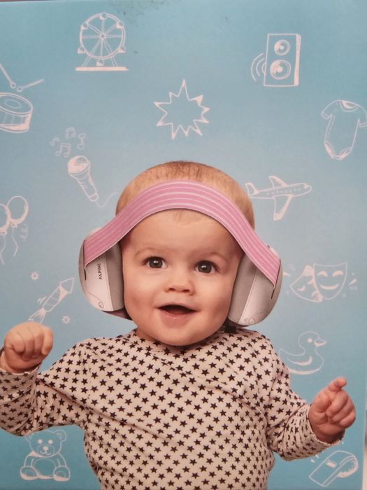 Casti antifonice pentru bebelusi de la 0-3 ani Muffy Baby Pink ALP24951, Alpine