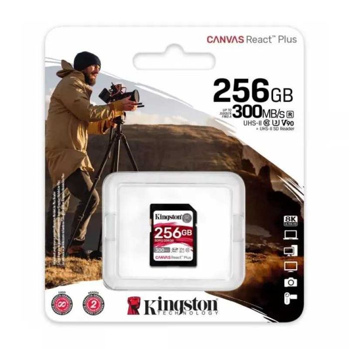 Kingston 256 ГБ Карта памяти SDXC (SDR2/256GB) оригинал