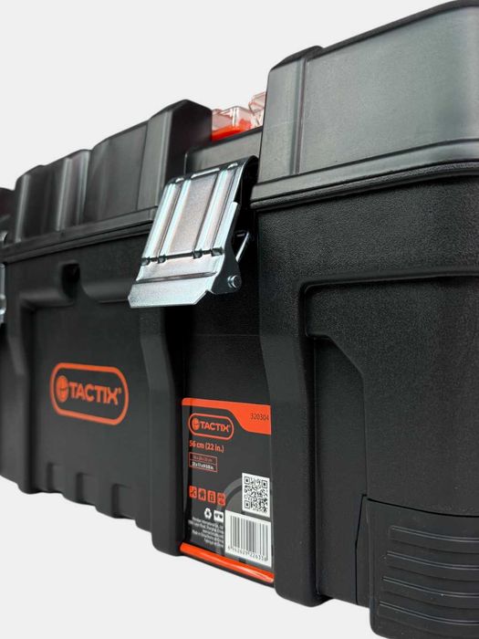 Ящик для инструментов TACTIX 320304 – прочный пластик, 22",