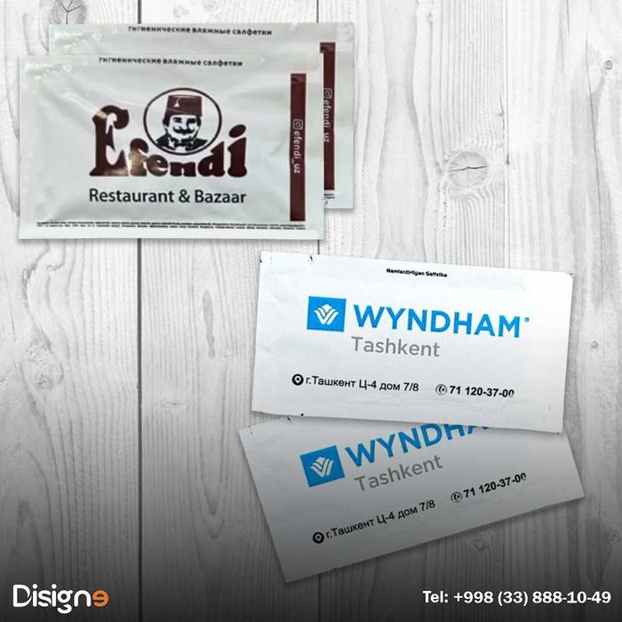 Влажные салфетки с вашим логотипом/ logotipingiz bilan nam salfetkalar