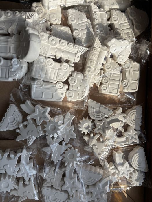 Фигурки раскраски из гипса для детей