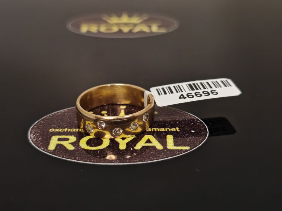 Bijuteria Royal: Inel aur 14k 5Diamnte 4.9 gr