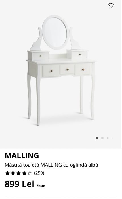 Masuta de machiaj Jysk