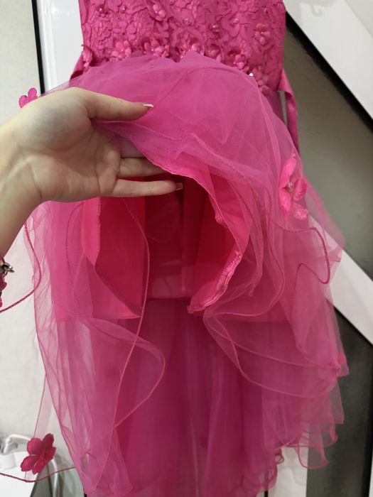 Розова официална рокля