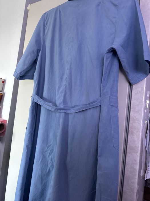 Халат голубой