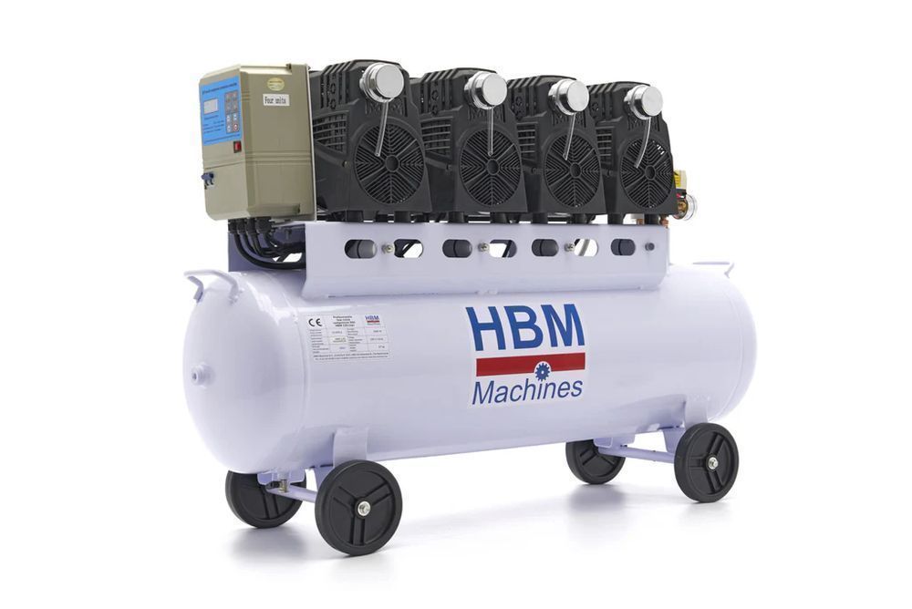 Compresor silentios zgomot redus  fara ulei 120 l 8 bari hbm machines