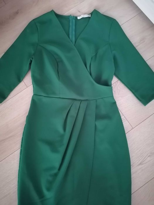 Rochie elegantă, model petrecut, verde