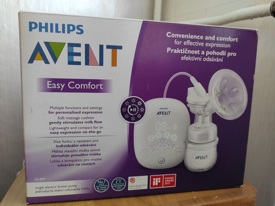 Компактна електрическа помпа за гърди Philips AVENT, Бял цвят