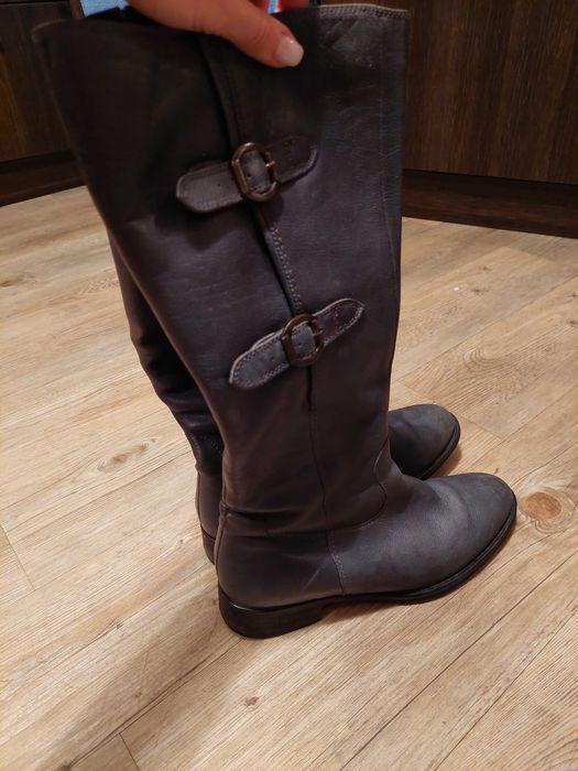 Дамски ботуши, естествена кожа, 39 номер