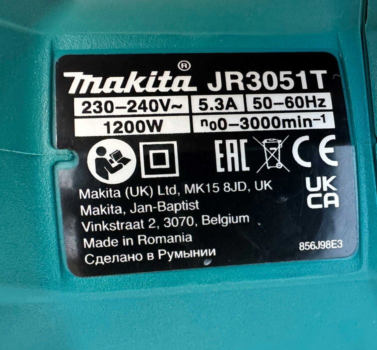 Makita JR3051T - Електрически саблен трион 1200W 2025г неразличим от нов!