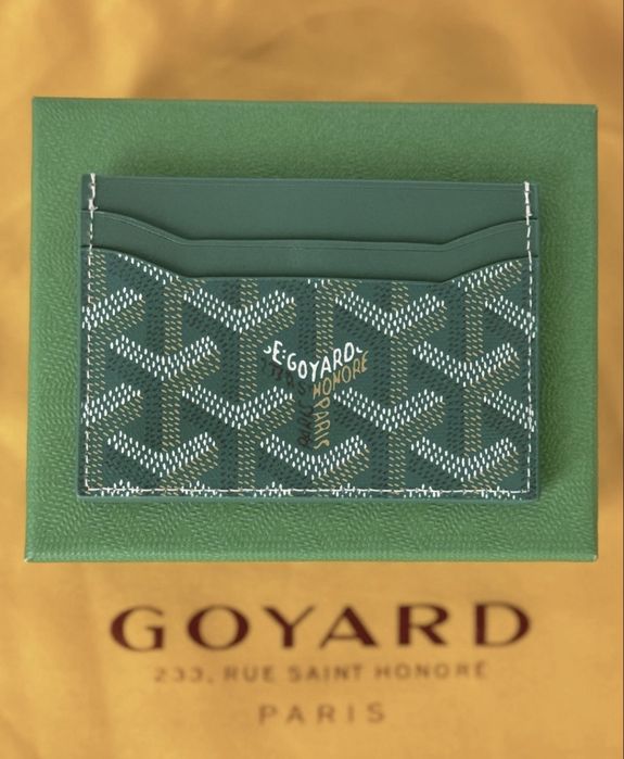 Goyard cardholder (green)