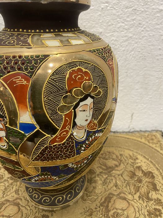 Японска ваза от порцелан сацума 1920 г