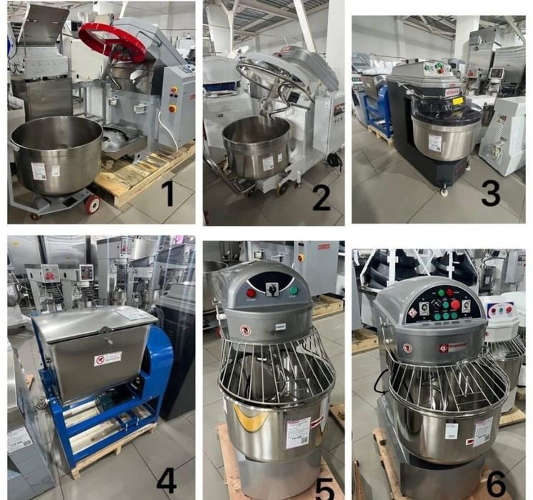 Миксер планетарный тестомес спиральный оборудование пекарни кондитерск