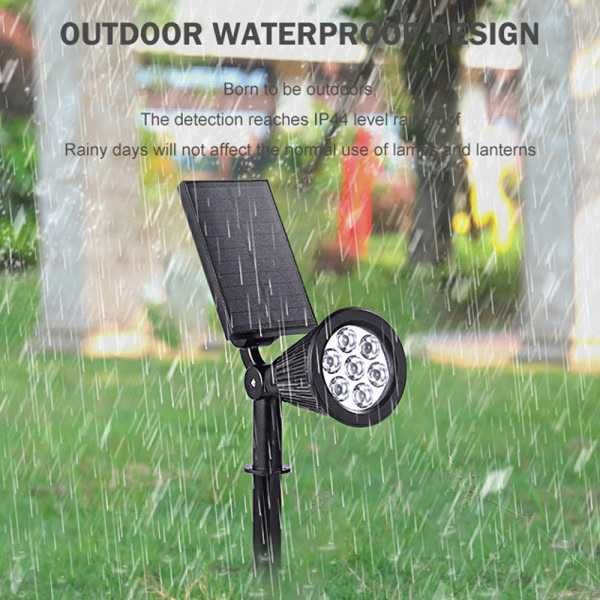 Лед Соларна градинска RGB лампа