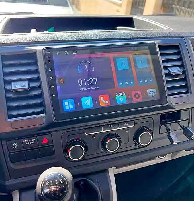 Мултимедия за Volkswagen Caravelle 6 Transporter, VW T6, Multivan, Android, Навигация, Двоен дин 2015 2016 2017 2018 2019 2020 година Т6