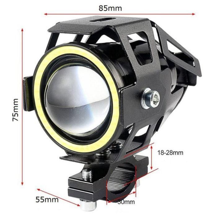 Халоген за мотоциклет - 2566 Мото Мотор Скутер Нов Лед
