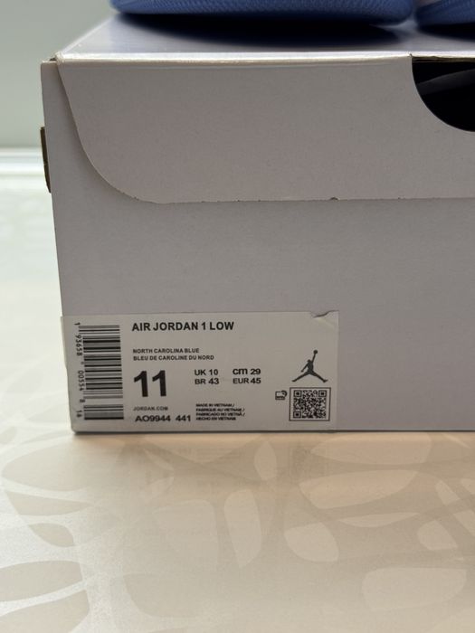 Jordan 1 Low Мъжки Кецове + Кутия 41 и 45 номер