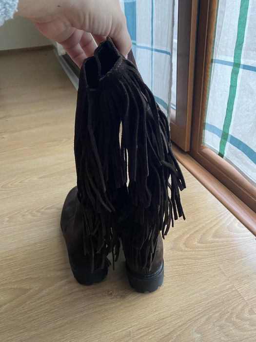 Cizme piele intoarsa naturala BENVENUTI