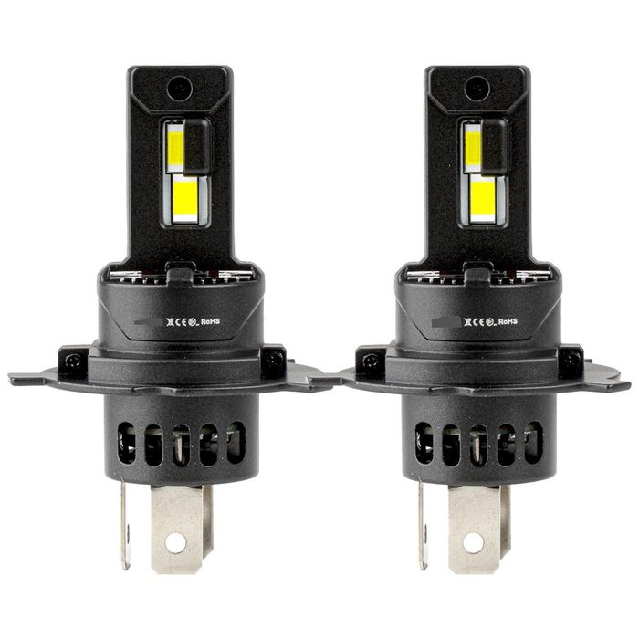 крушки фар pro black full canbus 30000lm h4 h19 h/l led мини лампа ...