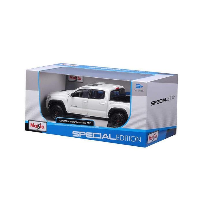 Maisto sp edition пикап 2023 toyota tacoma 1:27 бял и черен