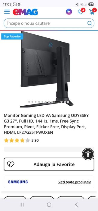 Monitor Gaming Samsung