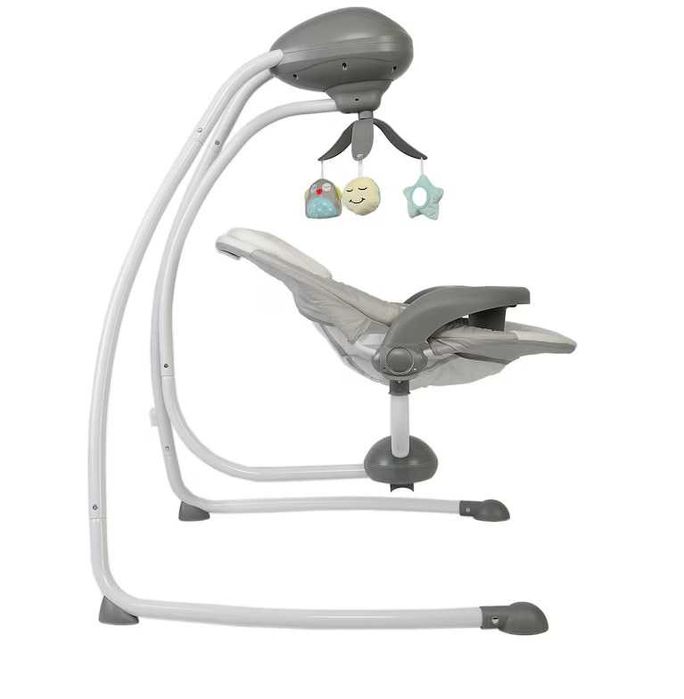 Leagan electric Wunderkid Side, cu conectare la priza, Gri