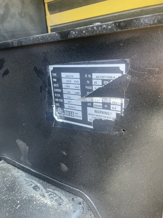 Дизнльный генератор 137 кВа двигатель cummins