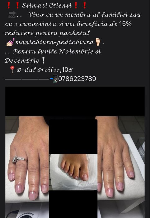 Mani-Pedi clasica ptr Femei si Barbati.
