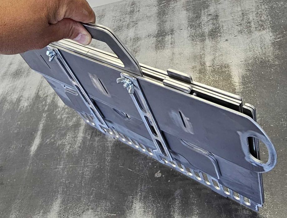 ВЕЧНА сглобяема къмпинг скара / барбекю "COMPACT" от масивна 3мм стомана! ВИДЕО!