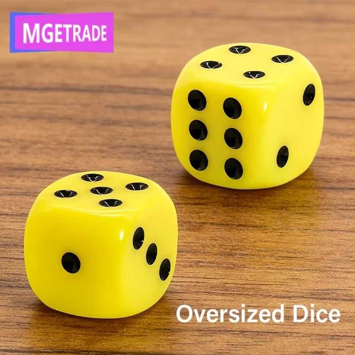 Комплект 2 бр. гигантски зарове D6 MGETRADE – уголемени