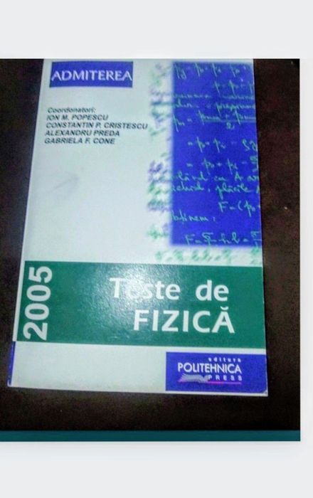 Teste de fizica 2005