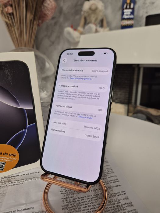 IPhone 16 Pro garanție 2027