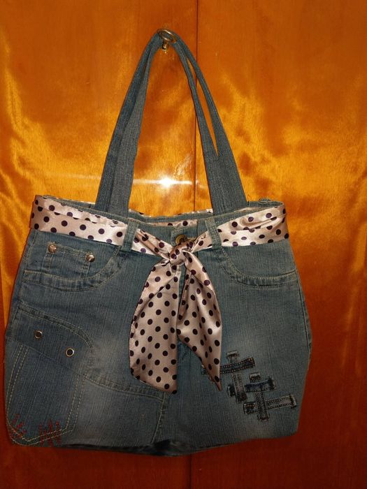 Чанта от дънков  плат