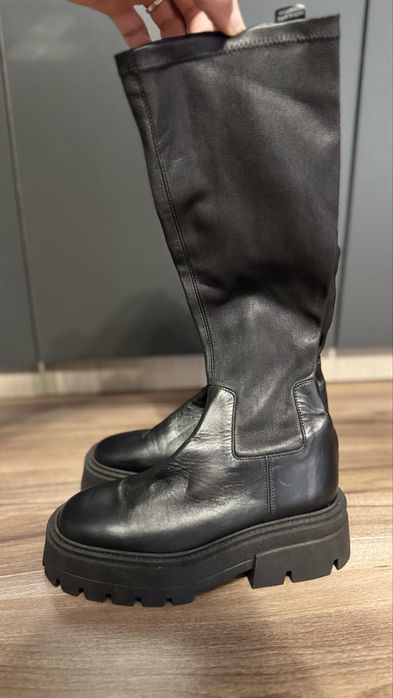 Cizme zara piele