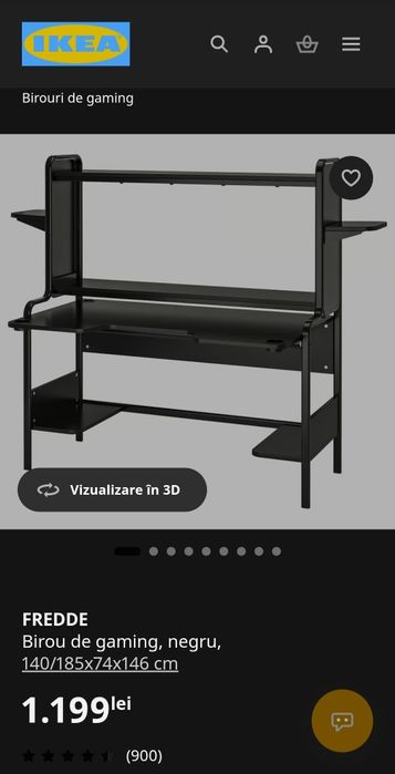 Birou de gaming IKEA, Fredde