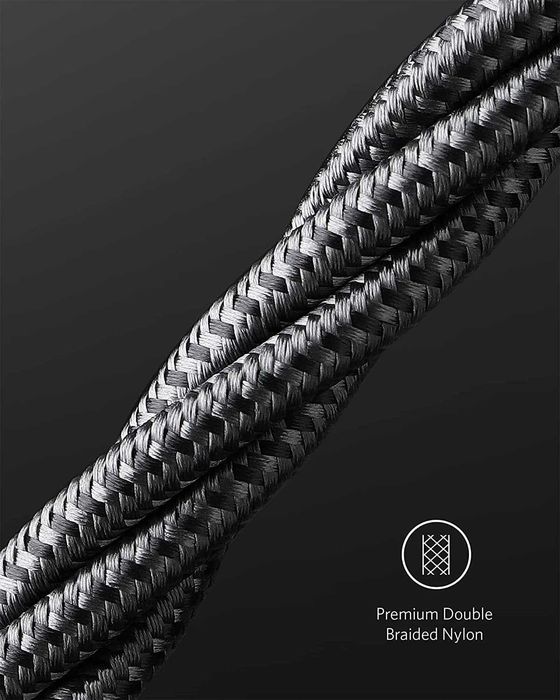 Anker 333 USB-C към USB-C комплект от 2 бр. кабели 1.8м дължина до 100W,черен цвят-безплатна доставка