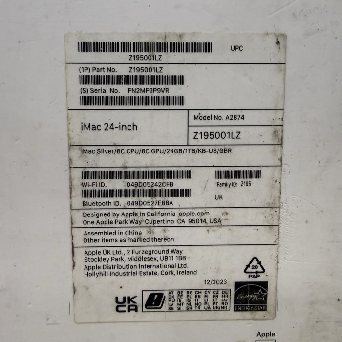 iMac 24" M3 24/1Tb Silver