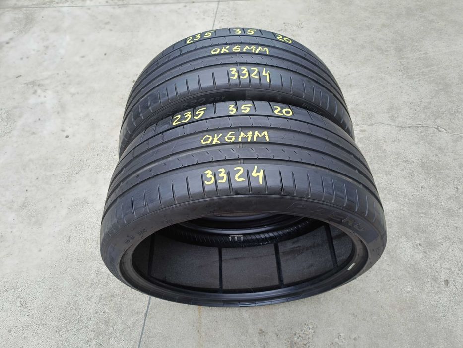 Doua anvelope vara 235 35 20 pirelli p zero pz4 pncs 6mm dot 3324
