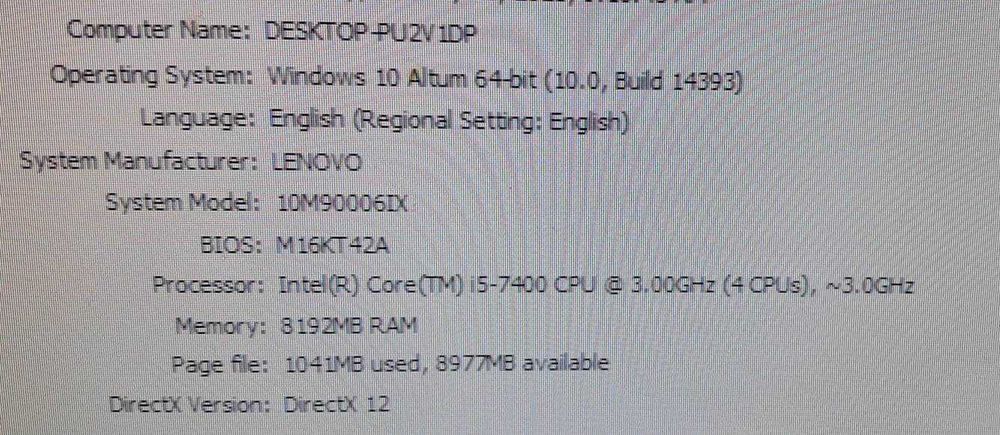 Unitate PC i5 7400 - 3.0 GHz / 8 GB Ram/ HDD 1 TB