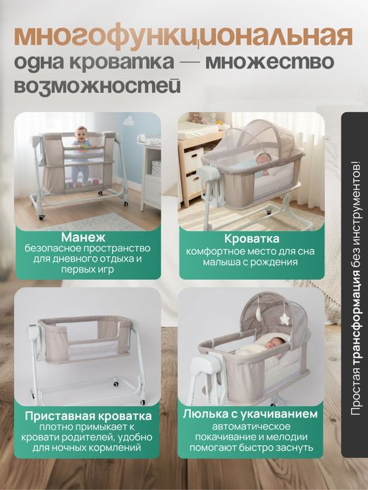 Пристовная кроватка