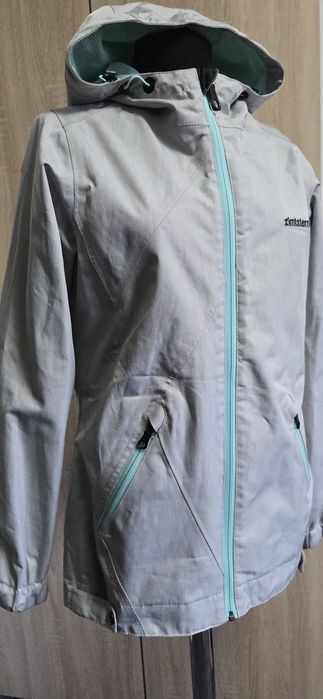 Geacă Zimtstern originală impermeabilă gri + mentă XS/S – windbreaker