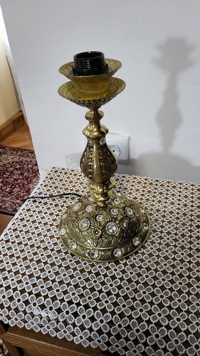 Veioza lampadar bronz noptiera 2 bucati