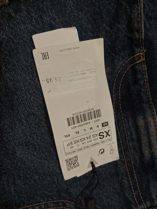 Къса дънкова пола Zara размер Xs