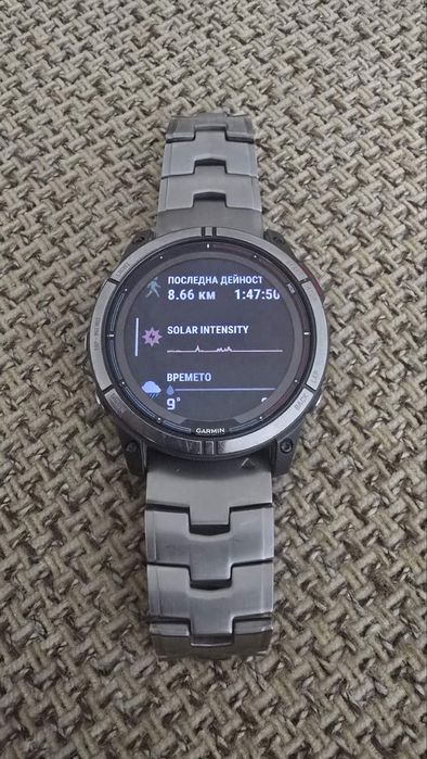 Часовник Garmin Quatix 7X Solar Sapphire Titanium