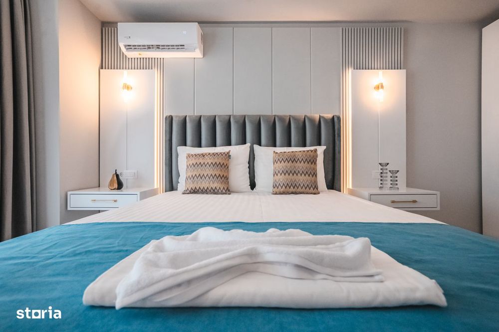 Studio Cu Dormitor Separat - Mobilat Utilat Lux- Solid Sea View Perla